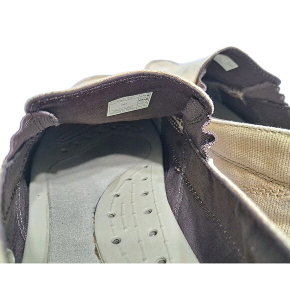 Crocs Walu Slip On Loafers Mens Size 12 Tan Canvas 11270 Boat Shoes Khaki - Picture 9 of 10